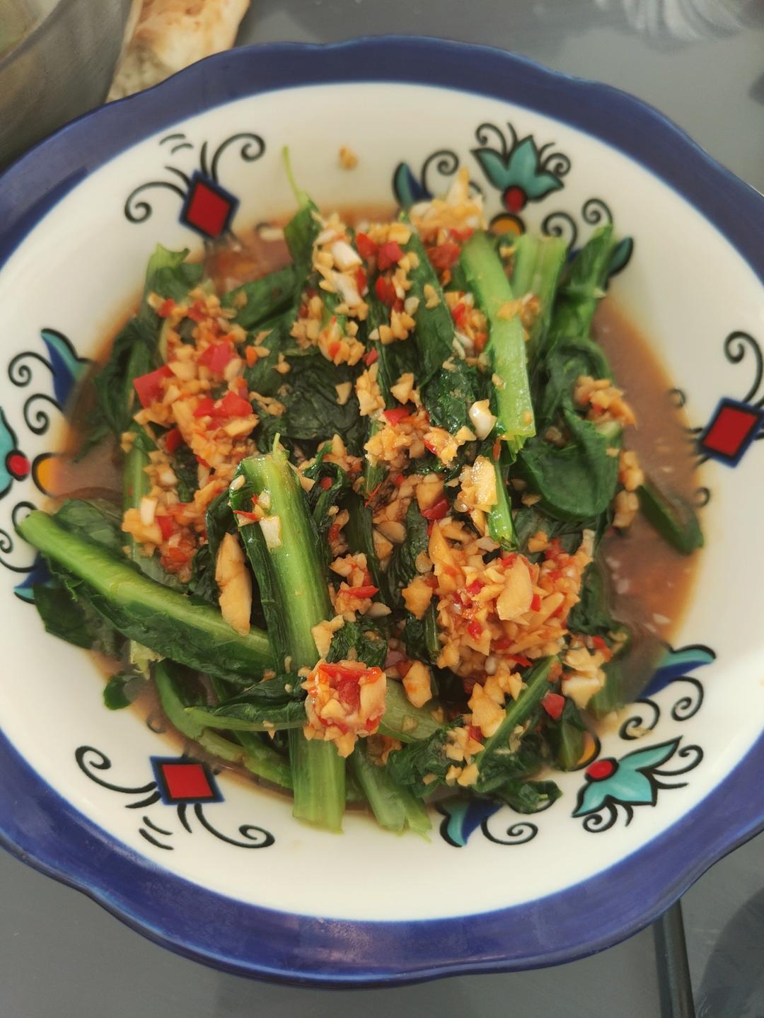 白灼油麦菜——晚间减肥餐