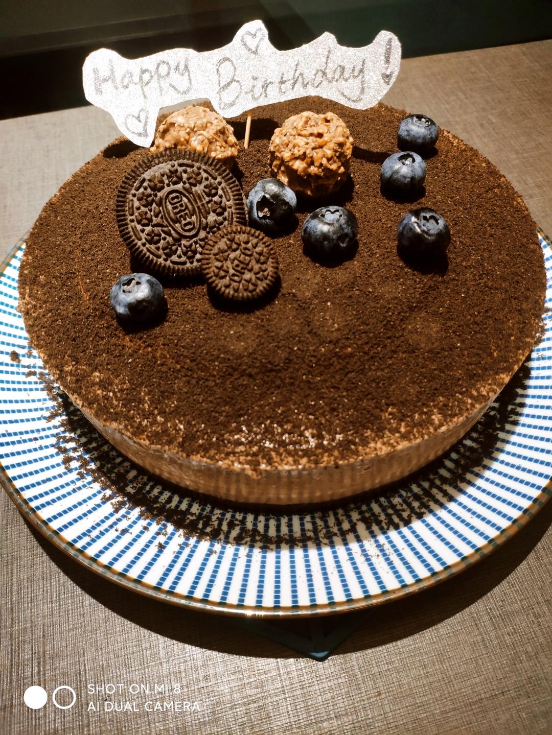 巧克力慕斯蛋糕8寸（轻甜浓郁成人口味）