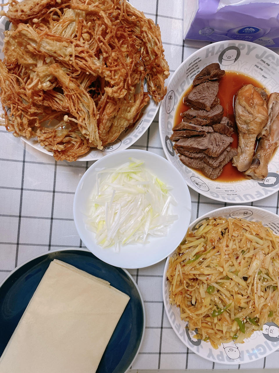 快手菜&油炸金针菇