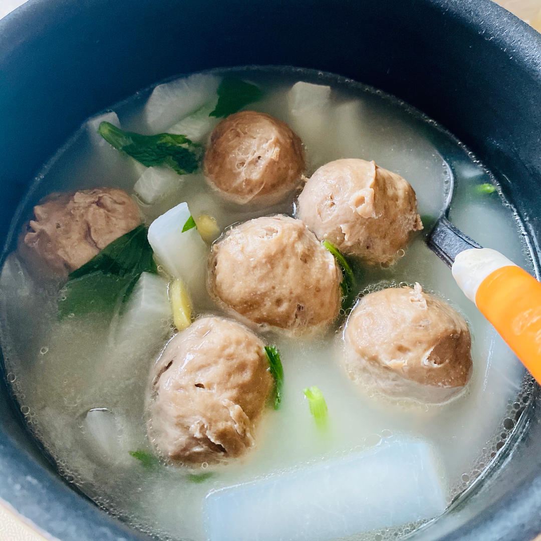 白萝卜潮汕牛肉丸清汤