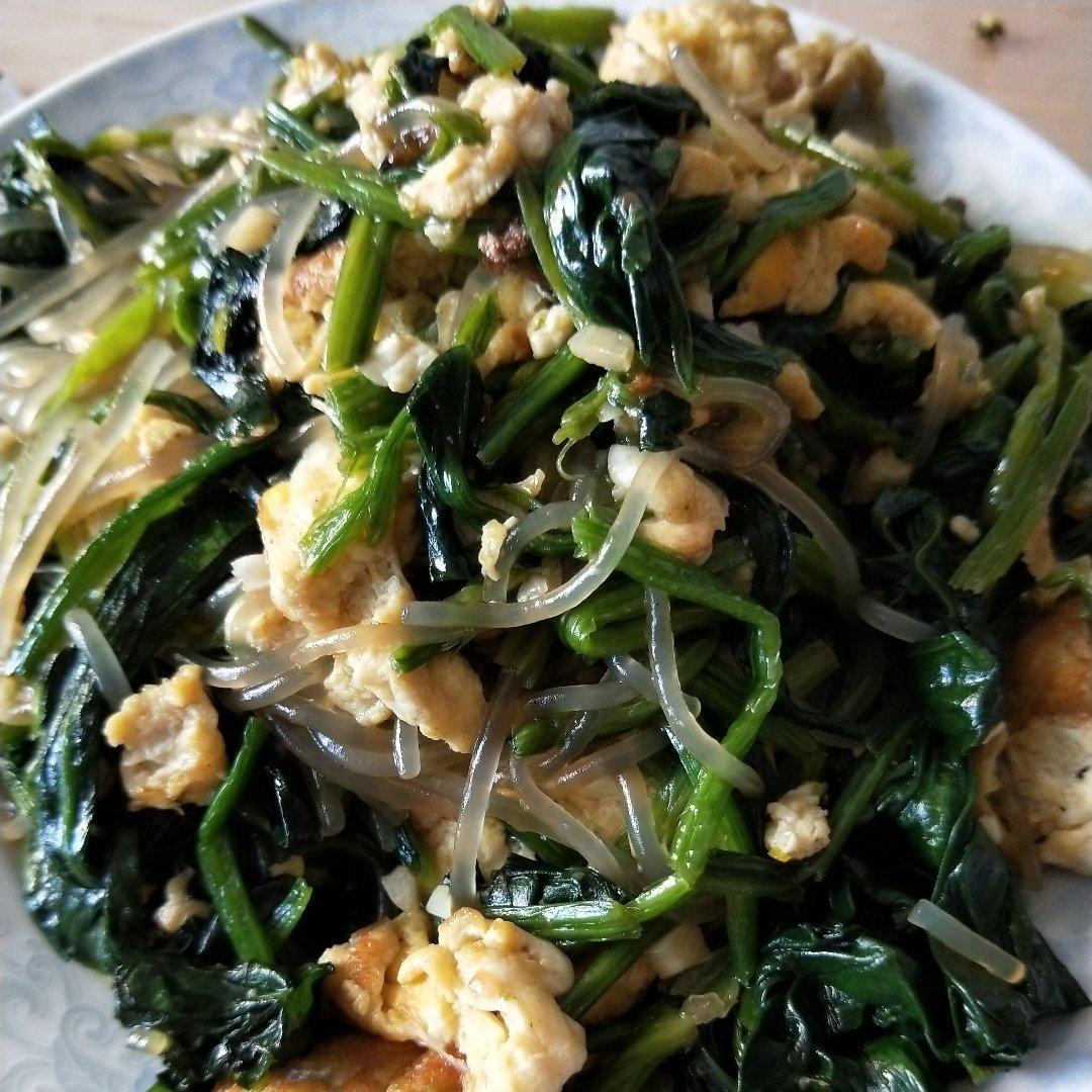 菠菜鸡蛋粉丝