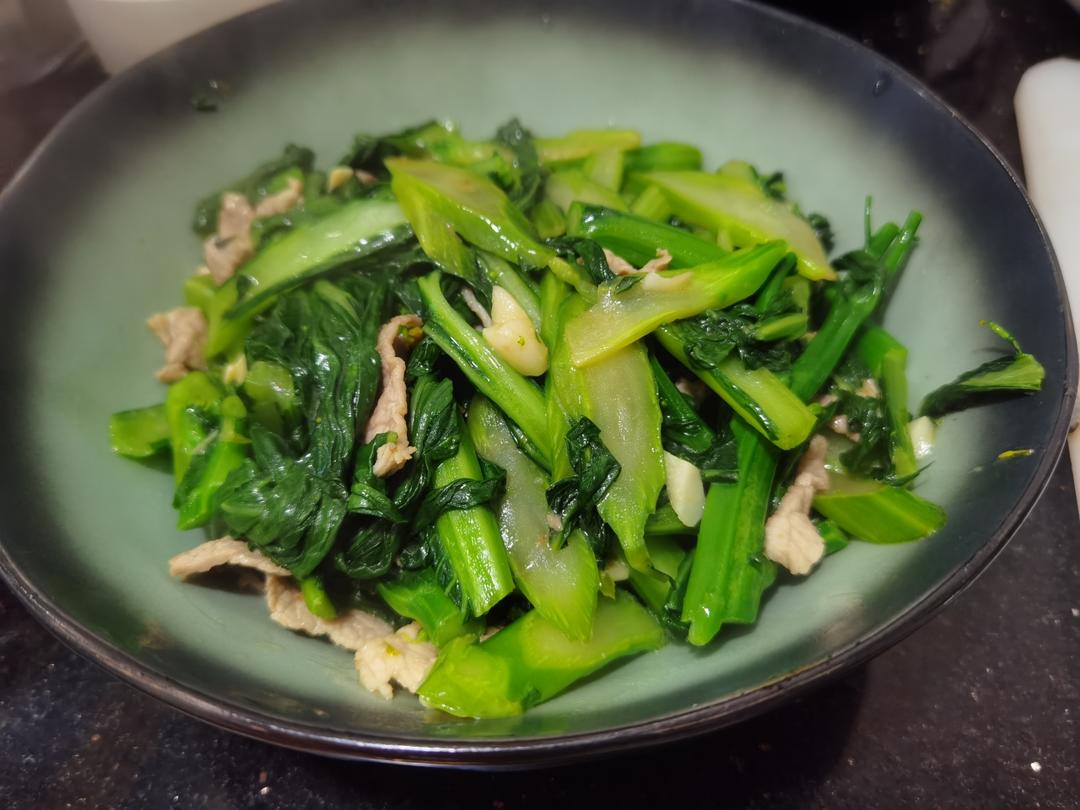 菜心炒牛肉