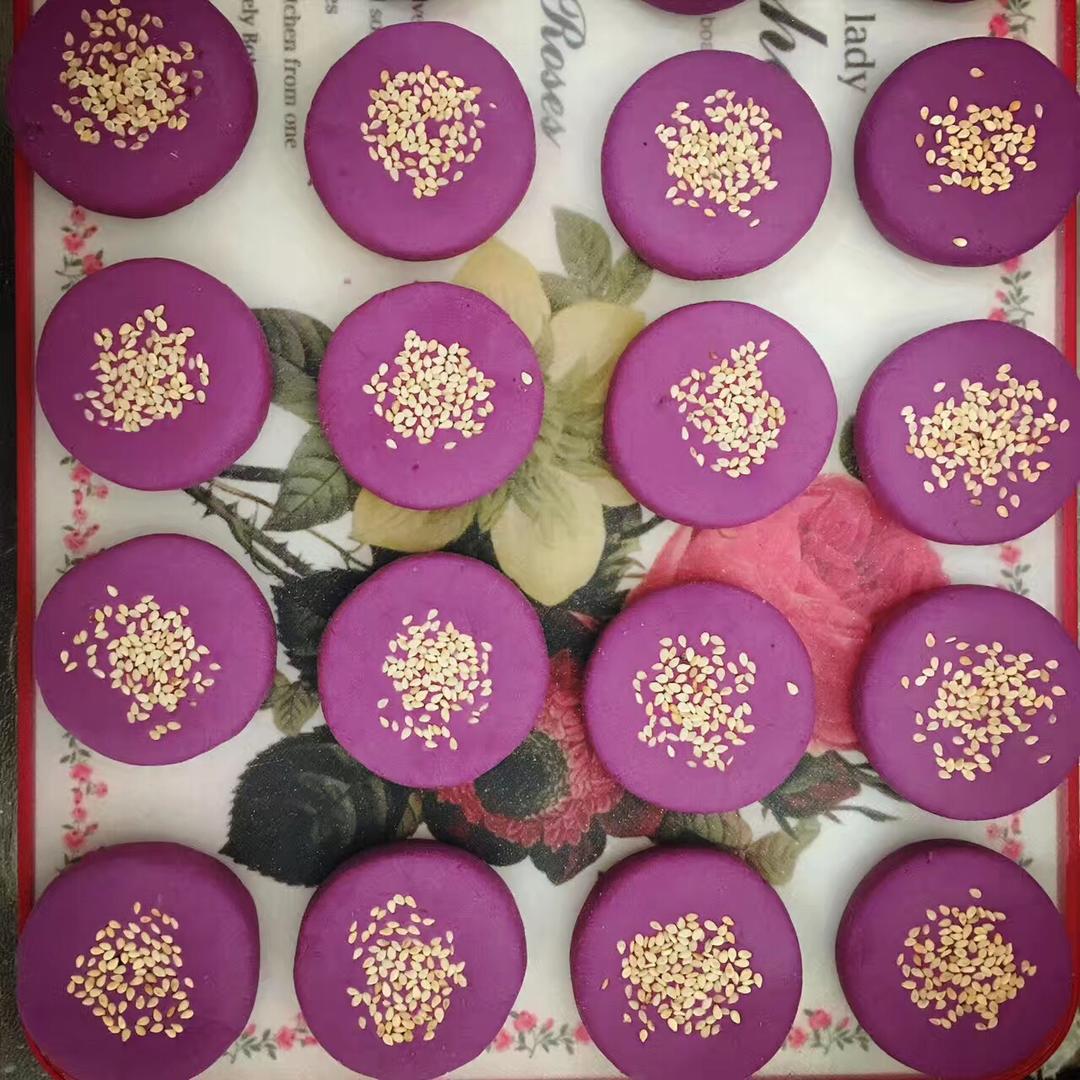 紫薯芝香糯米饼