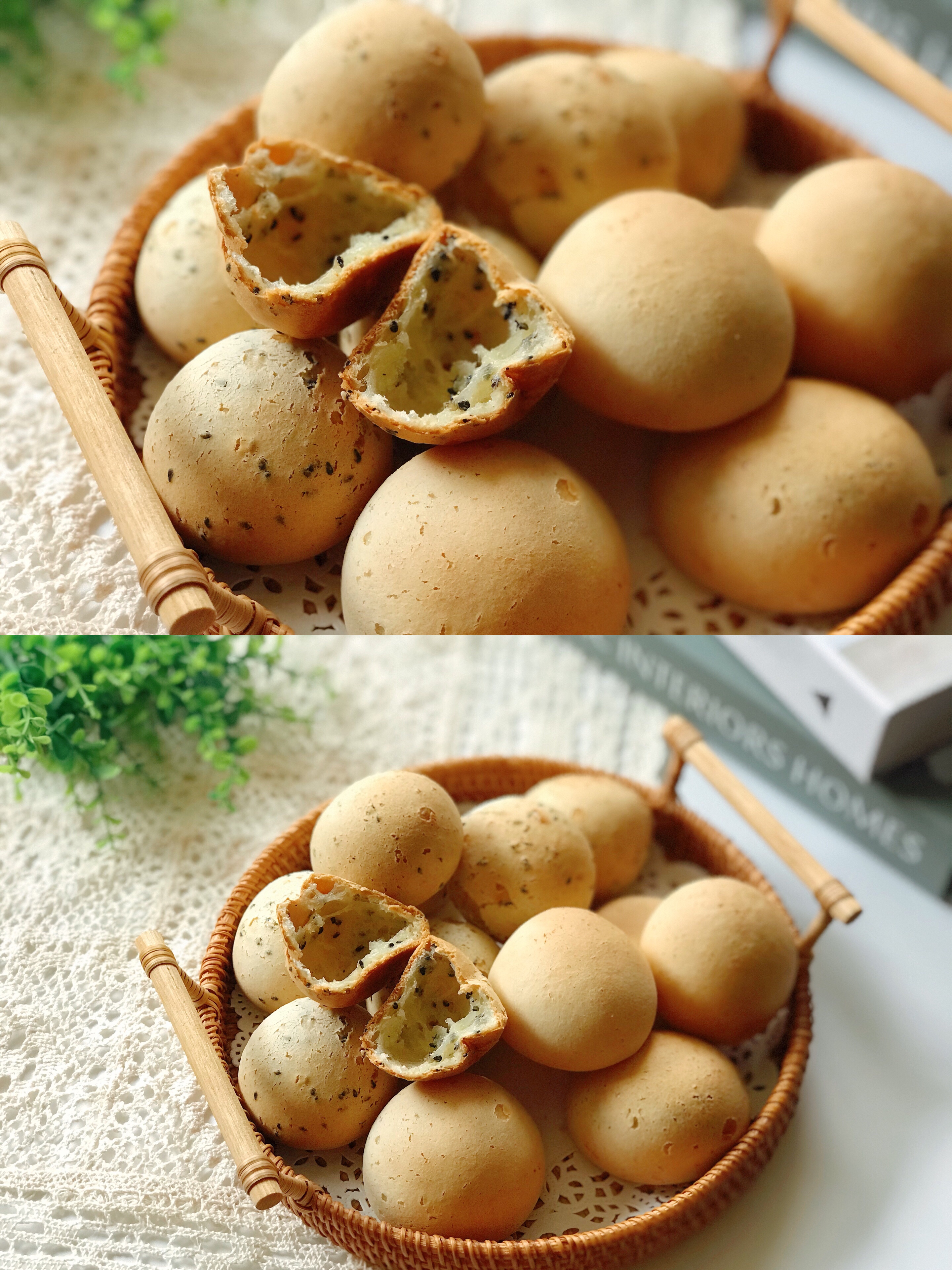 糯糯叽叽的恐龙蛋～2种口味空心麻薯球的做法