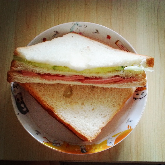 火腿芝士蛋三文治