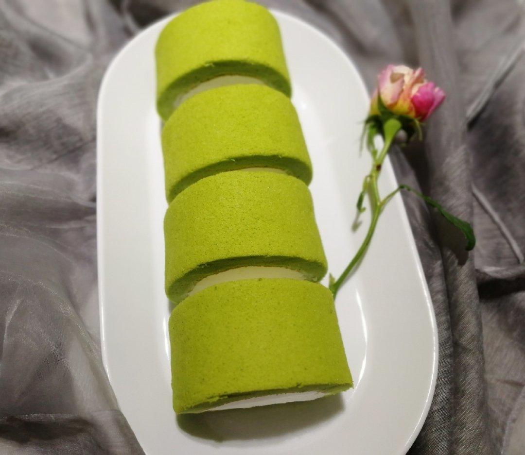 抹茶红豆蛋糕卷