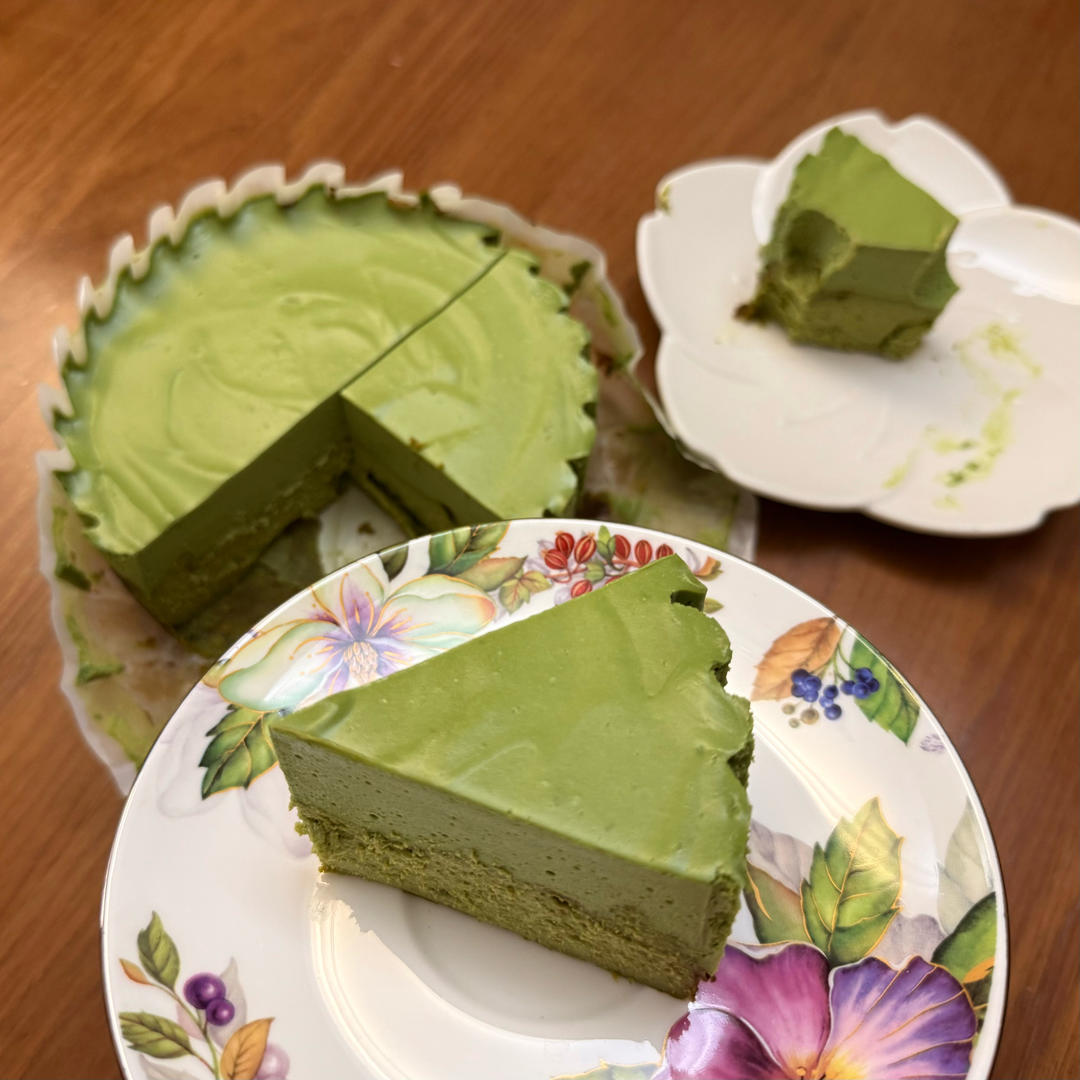 流心抹茶巴斯克芝士蛋糕