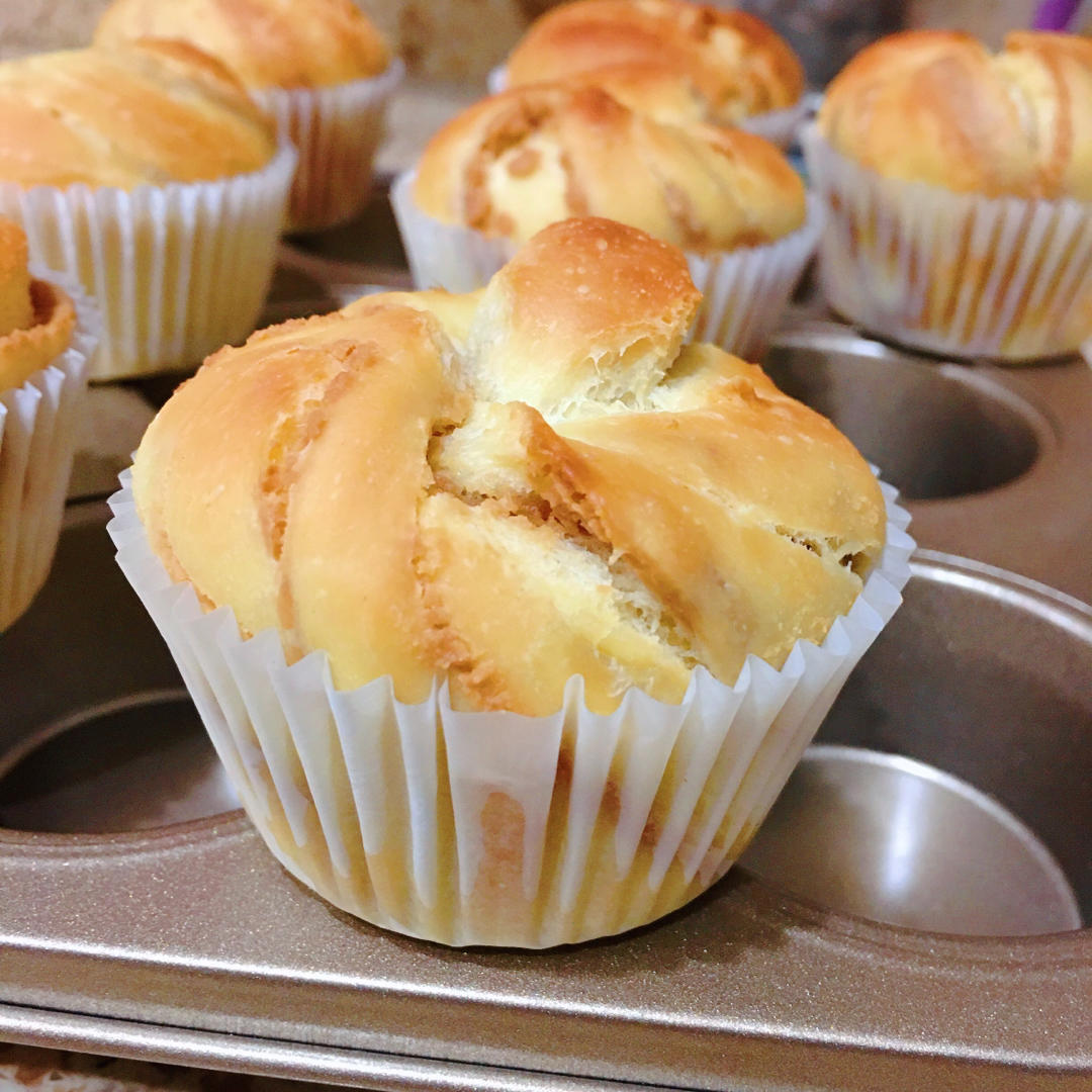 健康美味的花生酱小面包