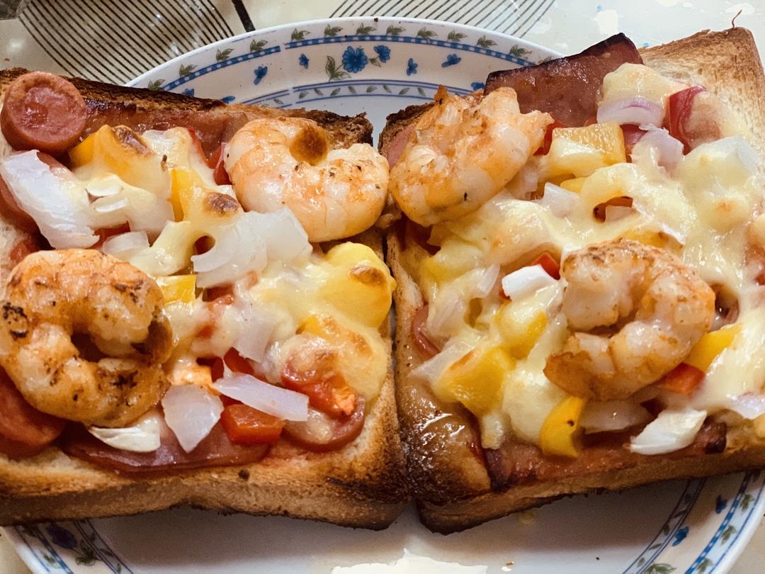 超好吃面包披萨🍕