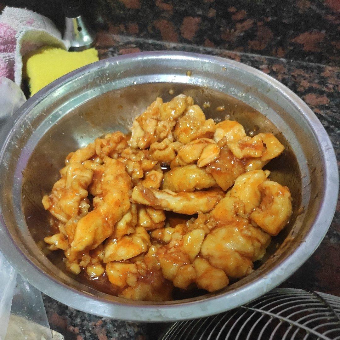 糖醋里脊（鸡肉版）