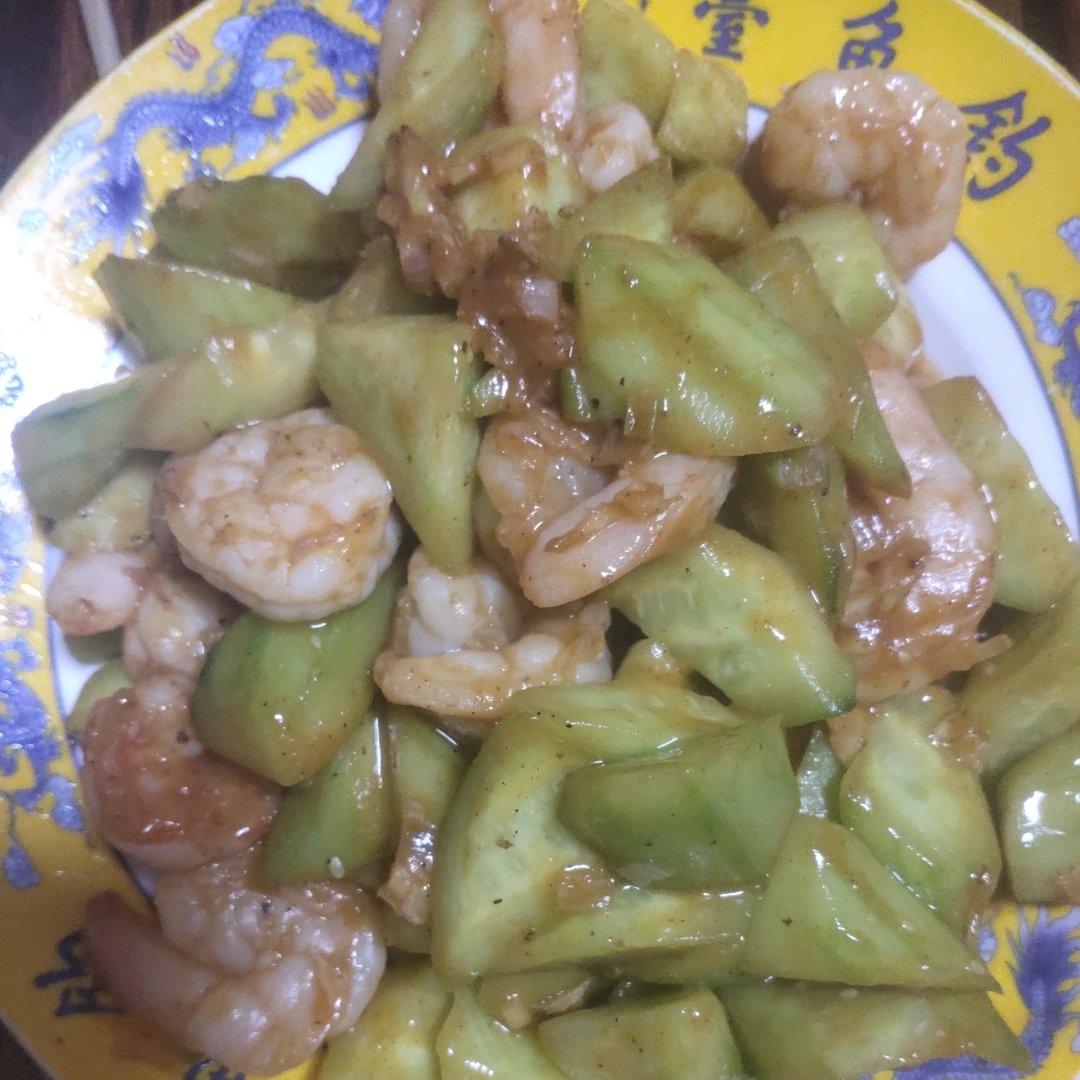 虾仁炒黄瓜