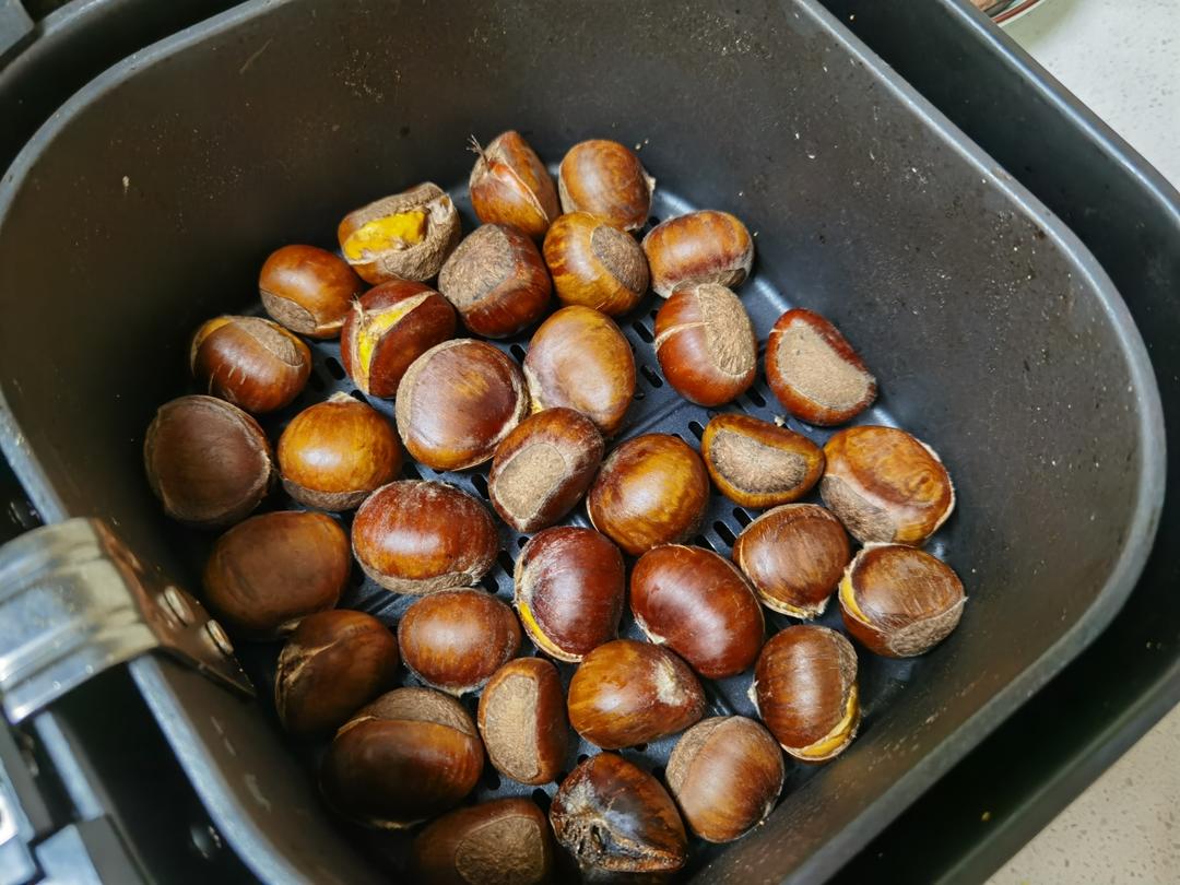 免开口烤板栗的做法