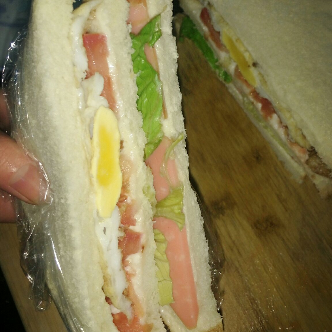 火腿芝士蛋三文治