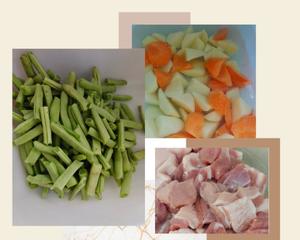 东北菜家常菜：芸豆土豆炖肉的做法 步骤1