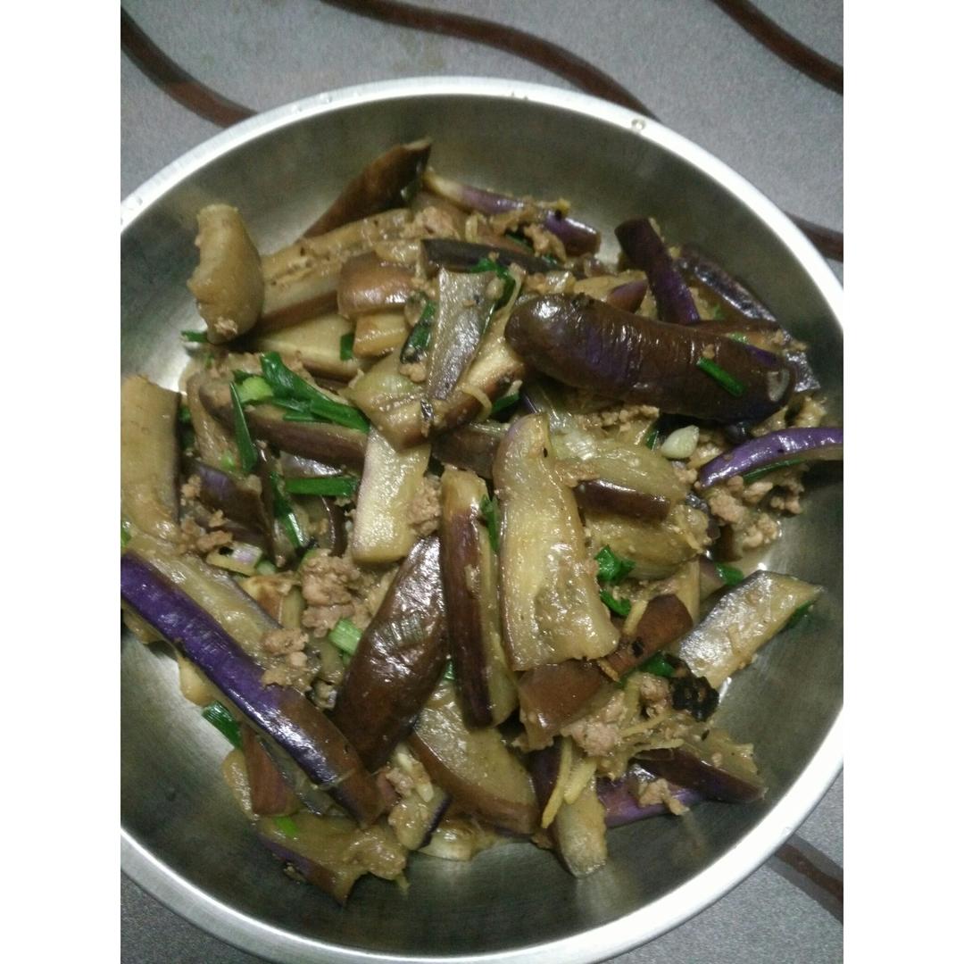 红烧肉沫茄子