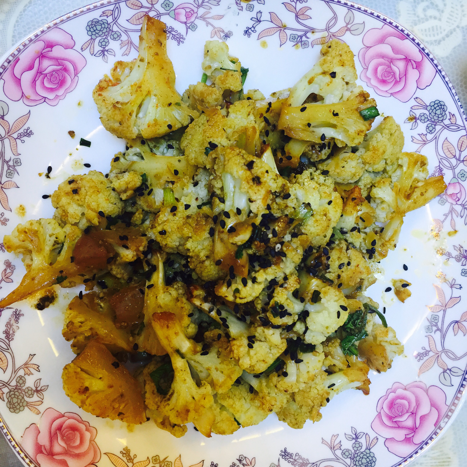 干烤菜花