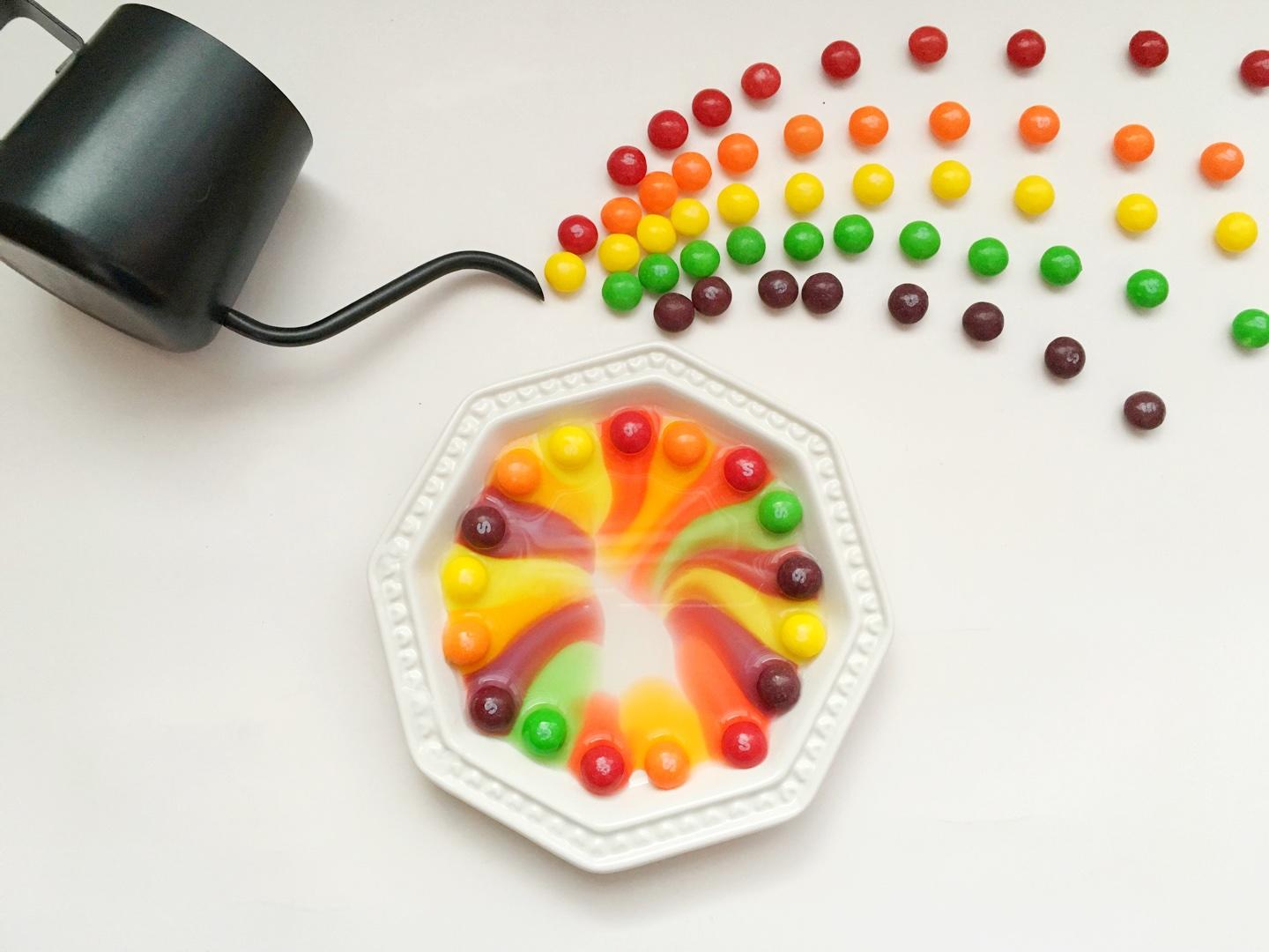 彩虹糖的正确打开方式（转自微博）的做法