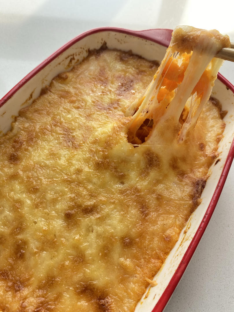 超拉丝芝士焗红薯❗奶香浓郁