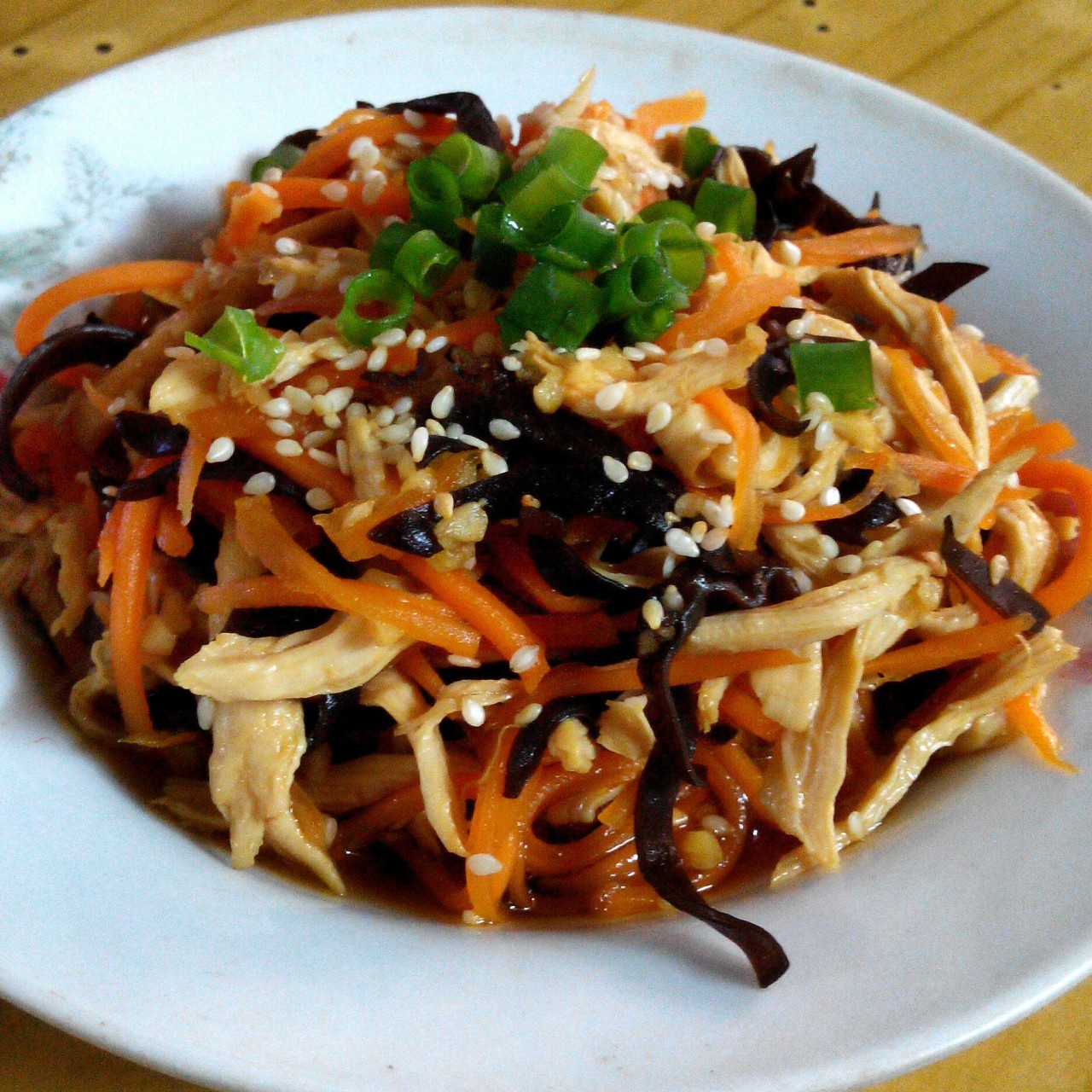 减脂健身｜凉拌手撕鸡丝（香辣&麻油版）