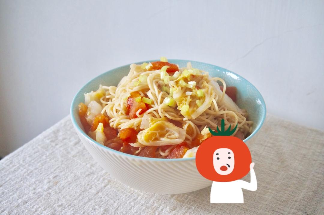 番茄白菜虾面