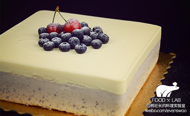 蓝莓冻乳酪慕斯蛋糕的做法