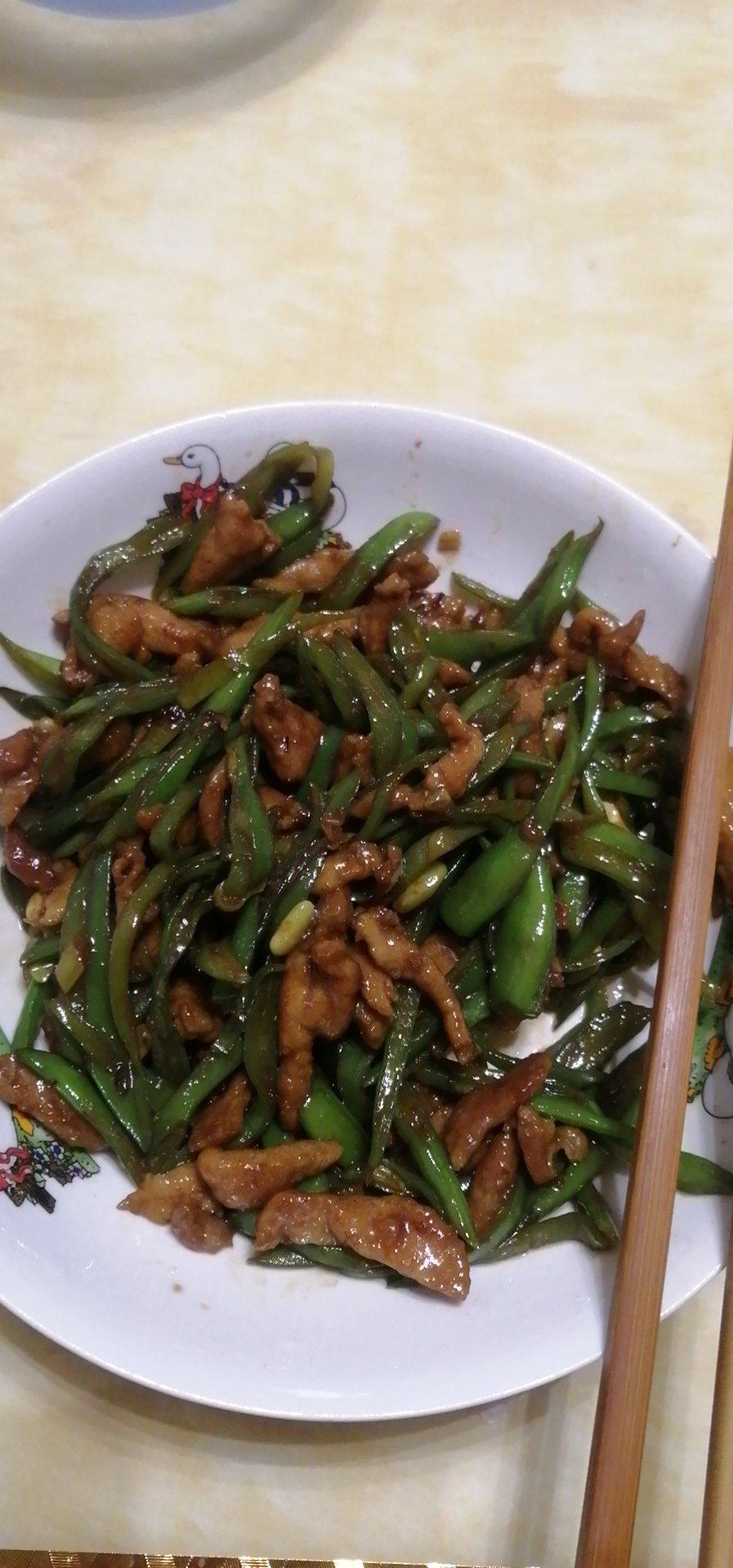 扁豆角炒肉