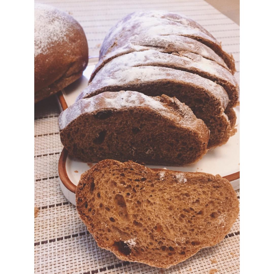 全麦红糖桂圆软欧包