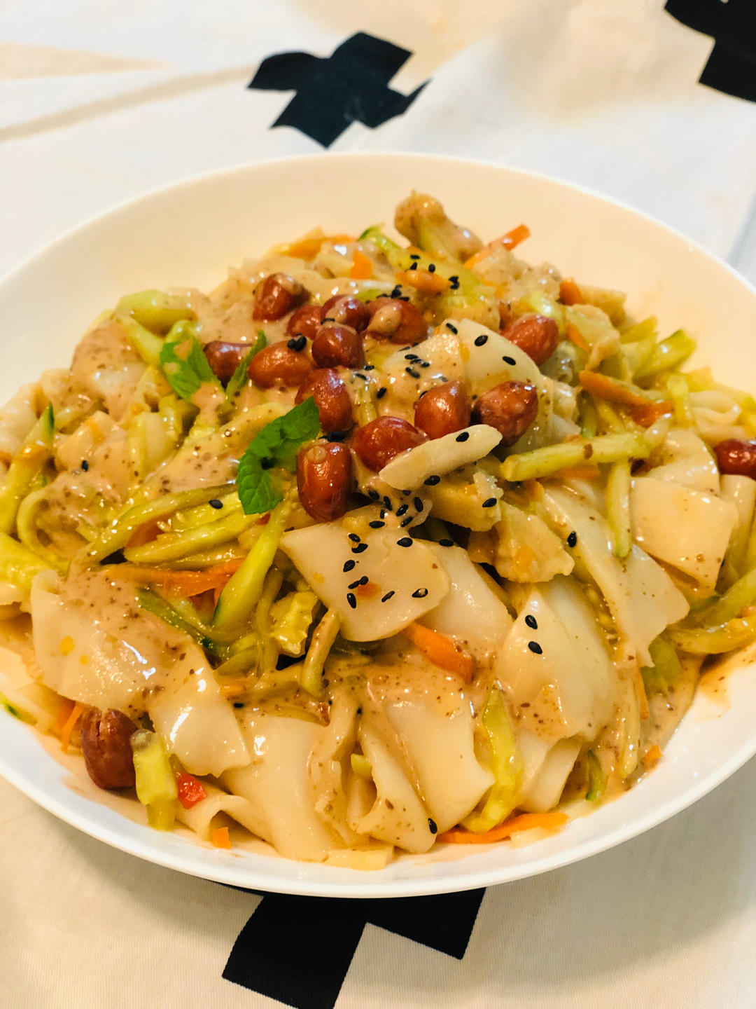 自制凉皮，面筋