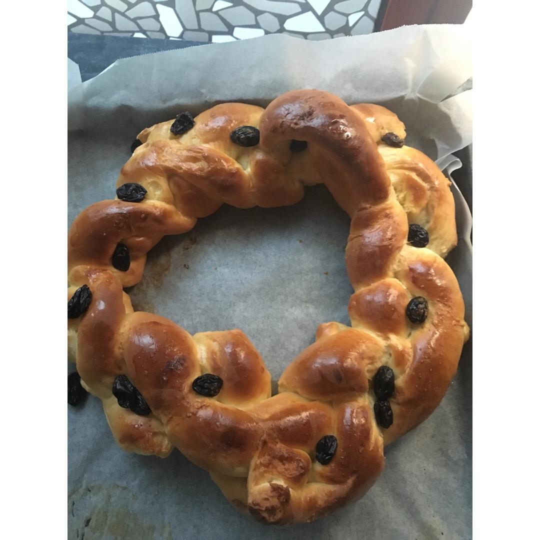 圣诞花环面包（爱和自由版）