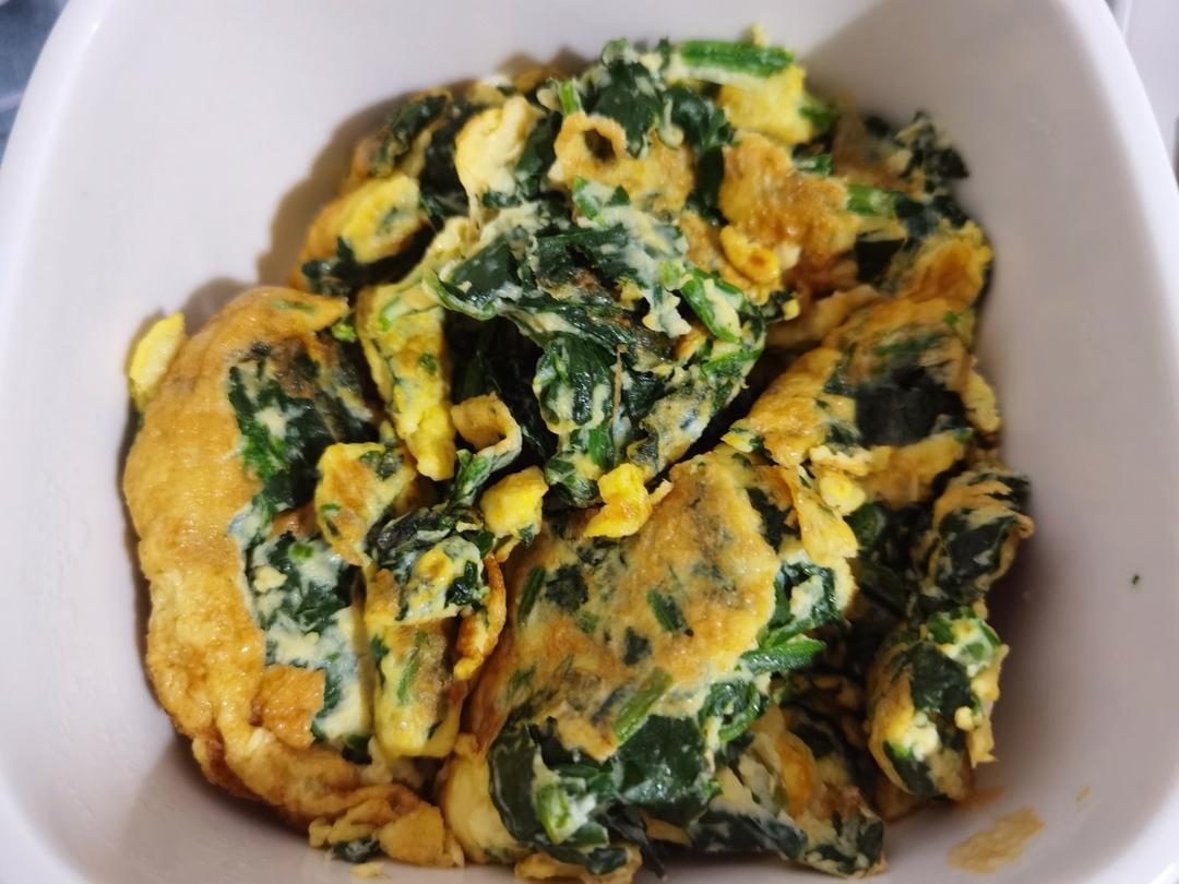 菠菜鸡蛋饼 超级简单               家常快手菜 早餐首选✌🏻