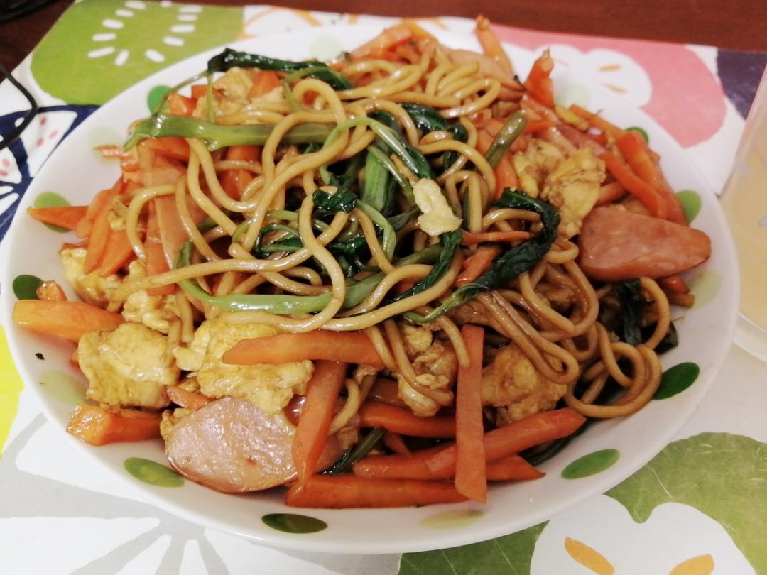 秒杀路边摊的炒方便面