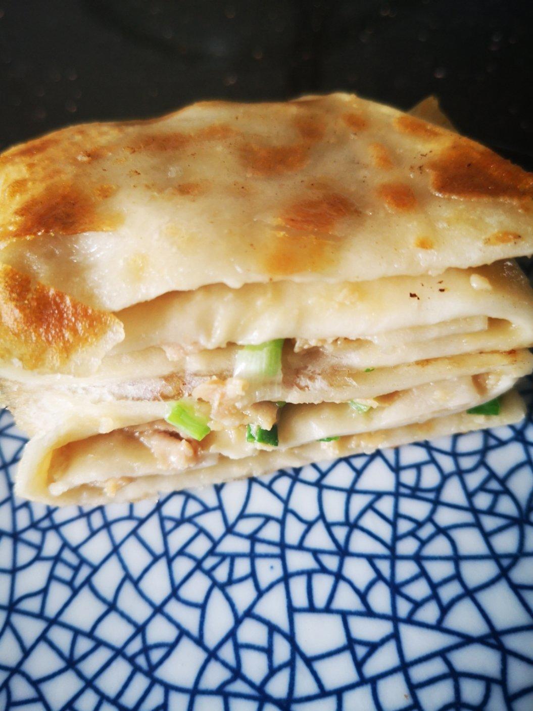 榨菜肉末多层饼