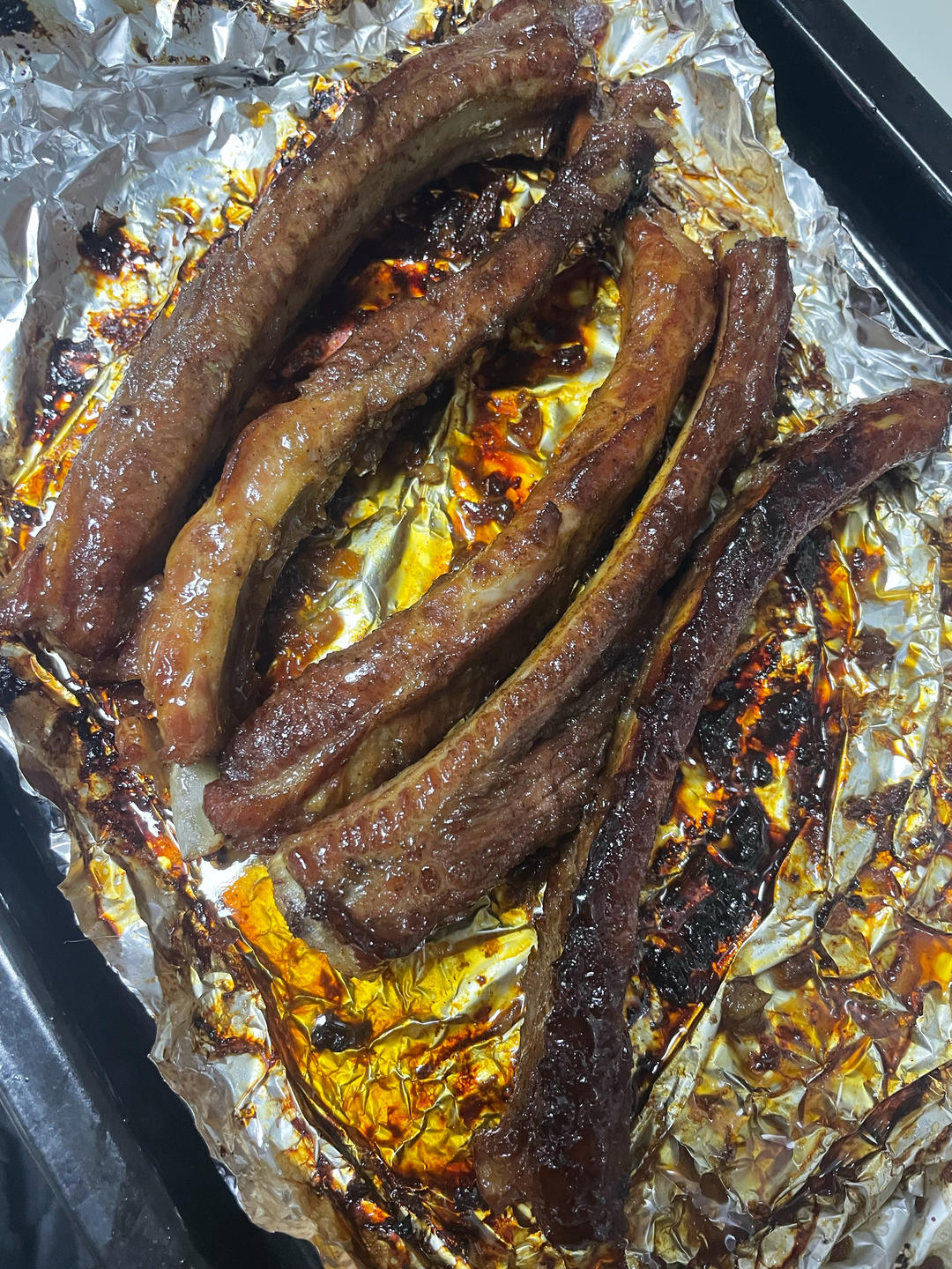 最简单的焦香软糯烤猪肋排