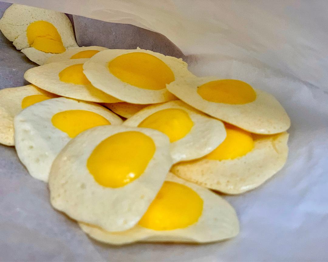 [懒] 荷包蛋酸奶溶豆