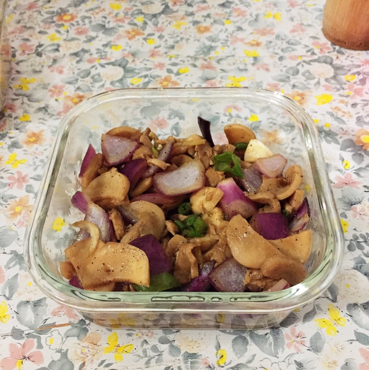 洋葱遇到杏鲍菇
