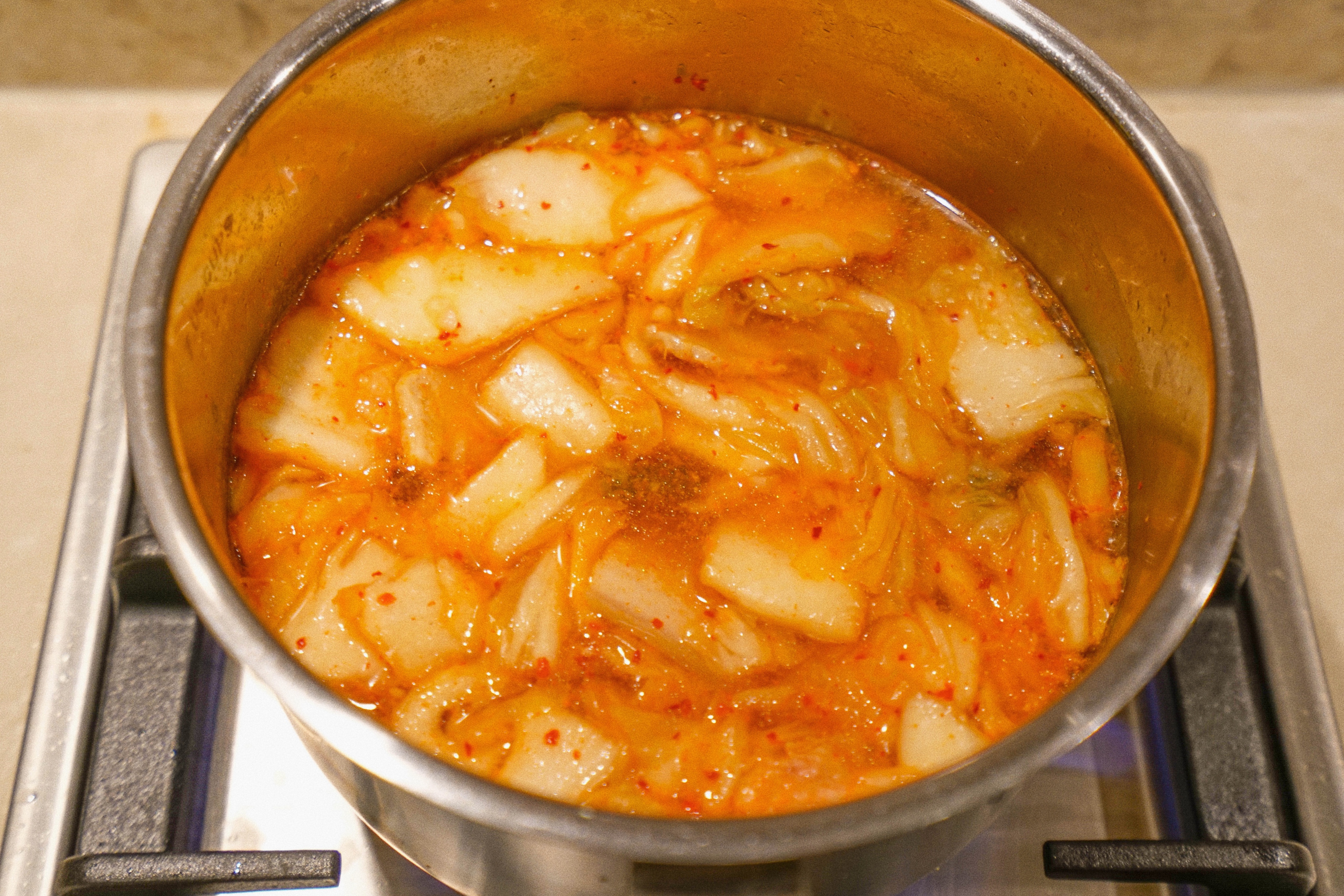 超好喝的韩式泡菜汤的做法 步骤4