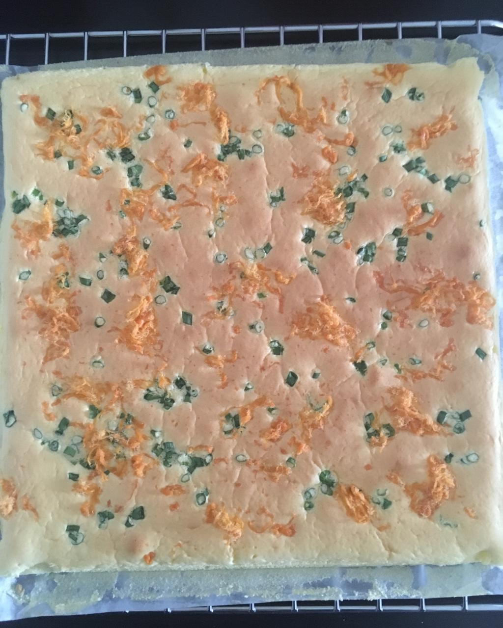 香葱肉松肥蛋糕卷～