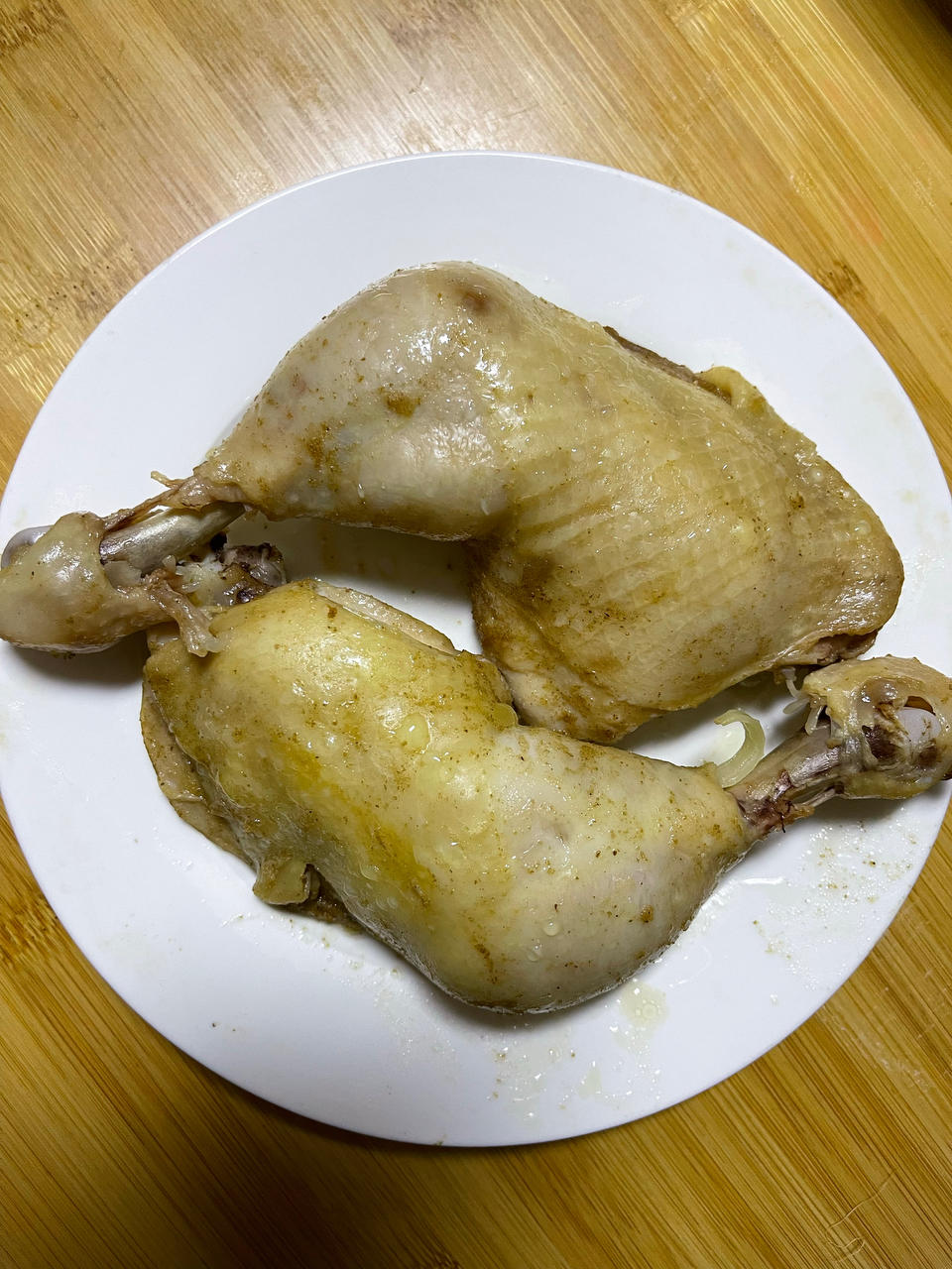 嫩滑的盐焗鸡腿