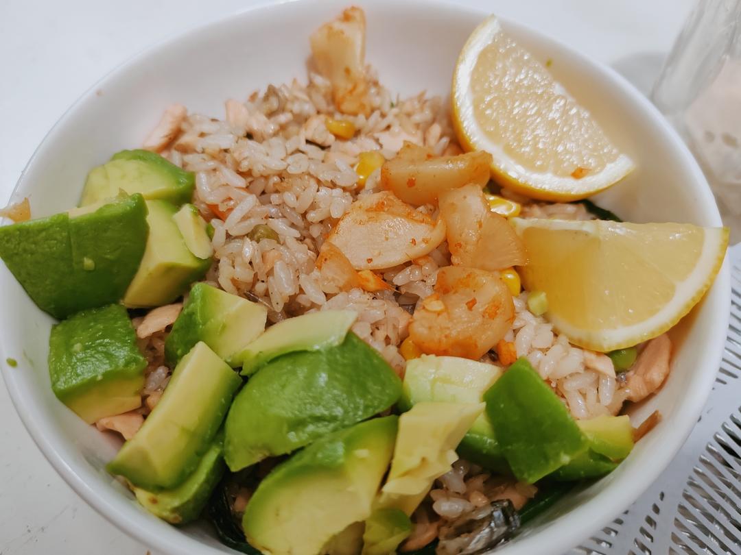 三文鱼炒饭（2.0版） | 健康·三餐