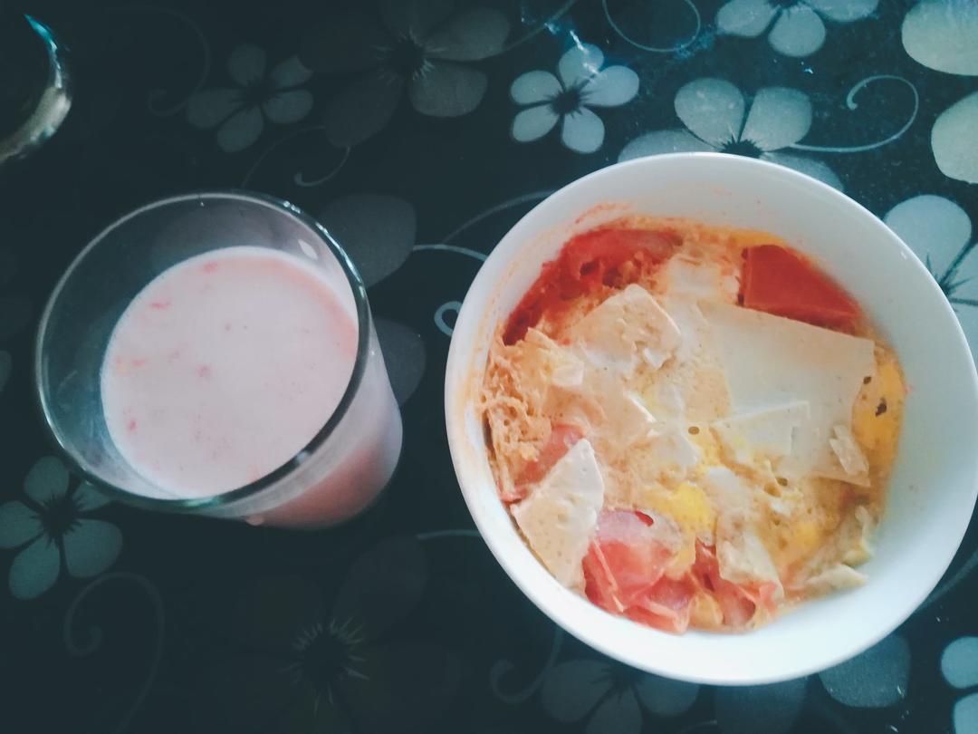 五分钟鸡蛋豆腐羹（附盒装豆腐脱模大法！）