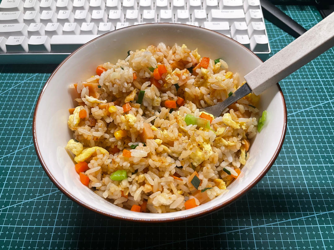 炒米饭蛋炒饭二十分钟快手家常