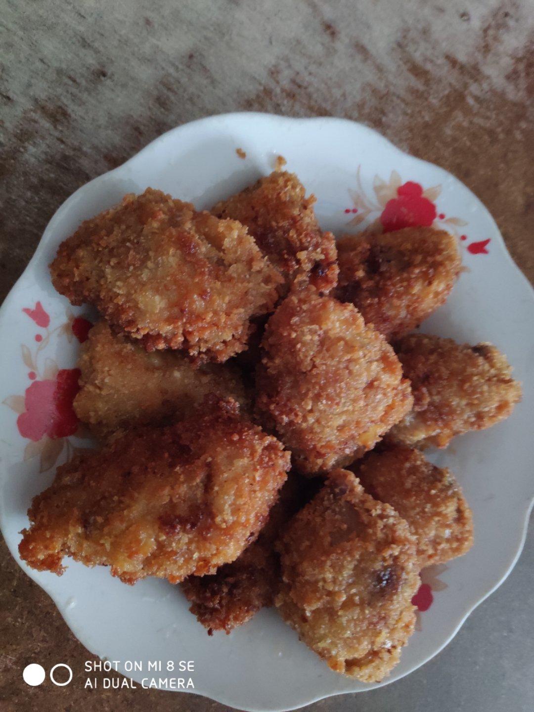 面包糠炸鸡翅