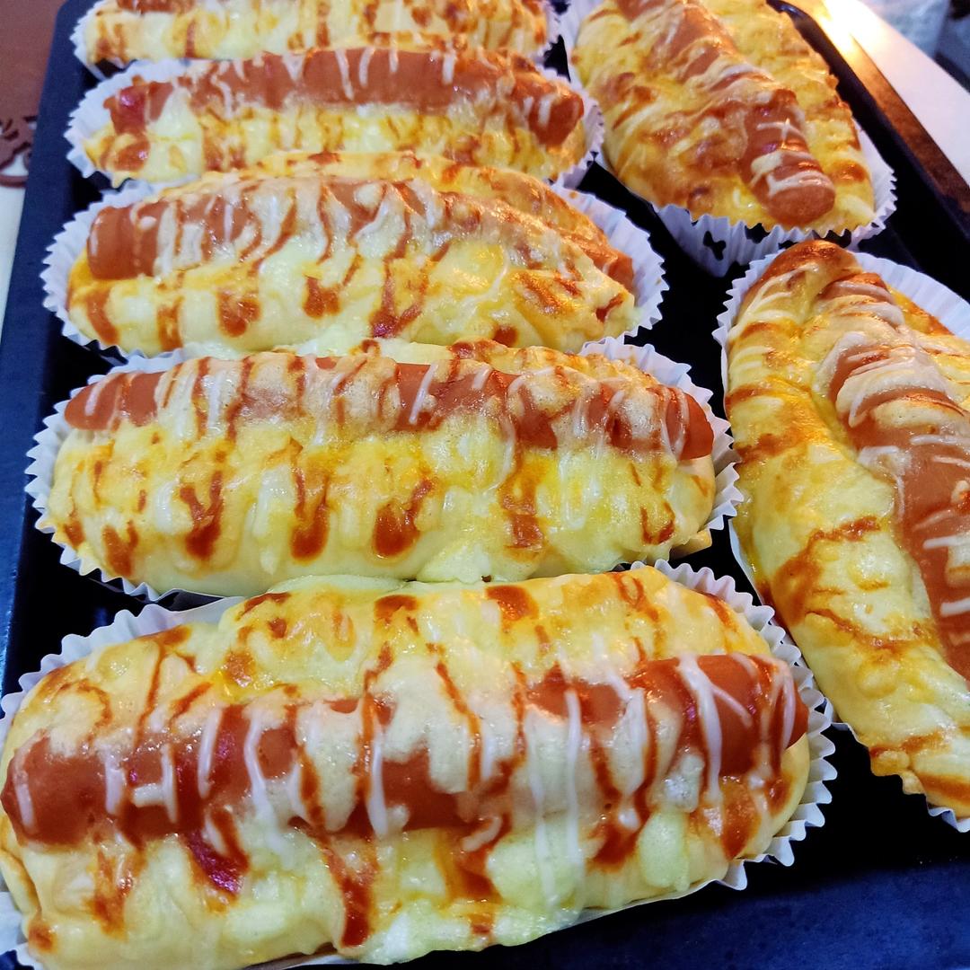 美味的香肠面包