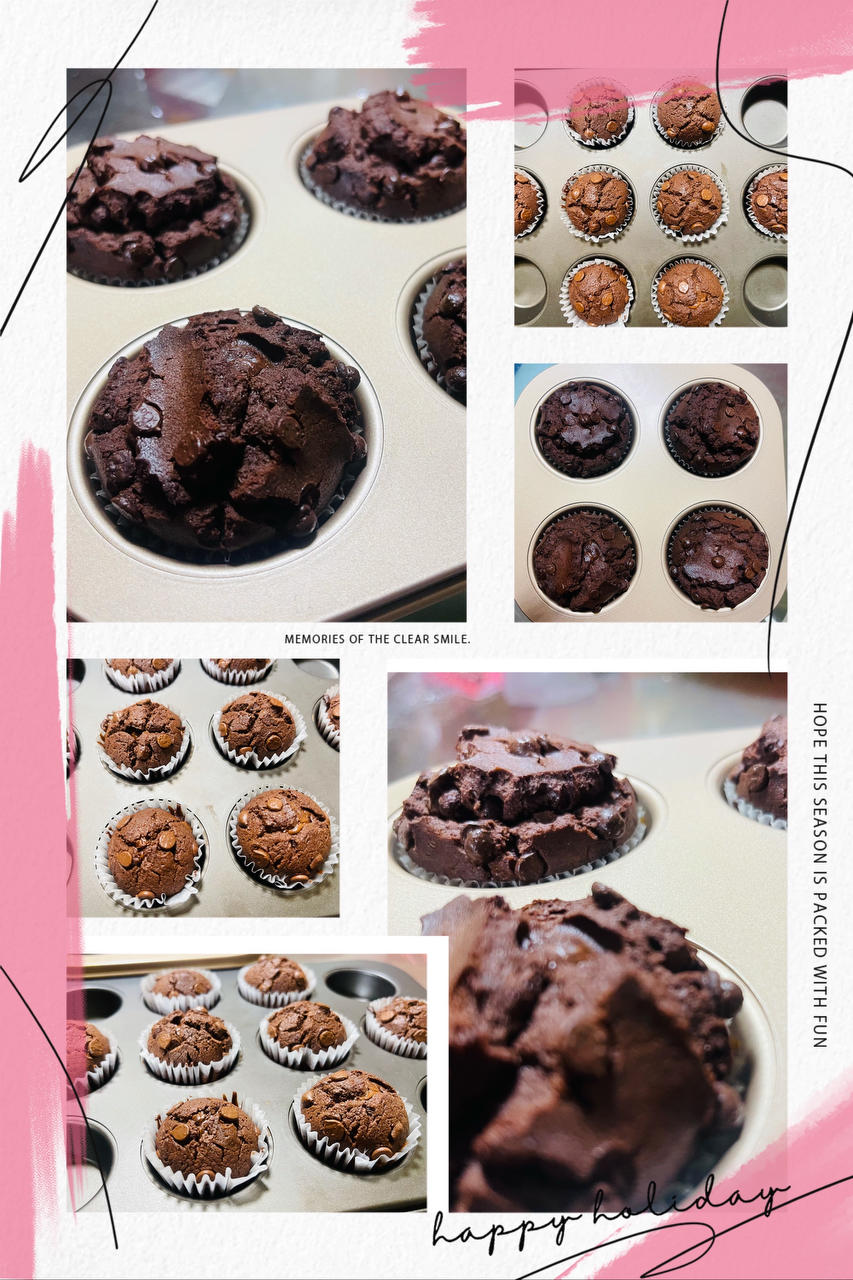 超简单的星巴克巧克力麦芬~~更新啦~无需打发