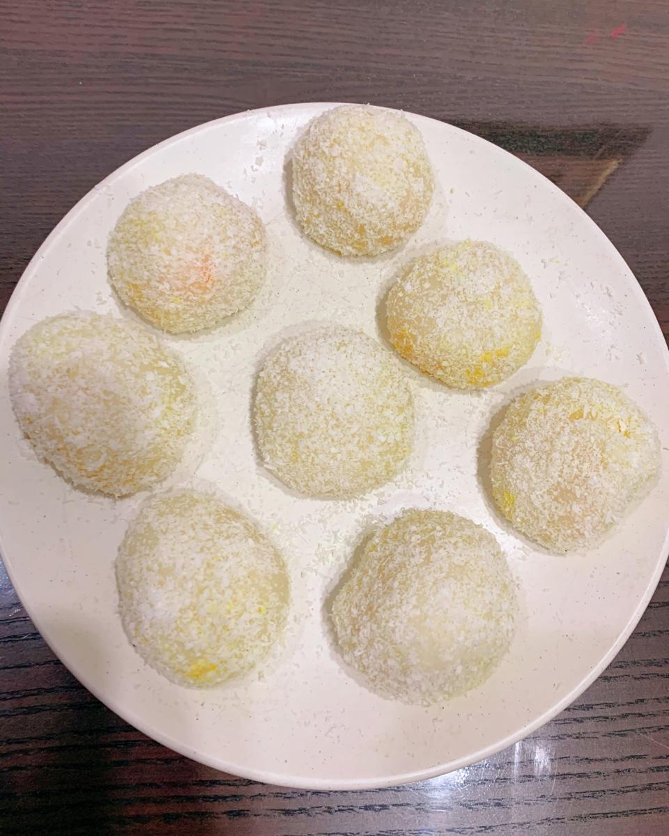 免烤箱❗️香甜软糯的芒果糯米糍，一次成功超好吃