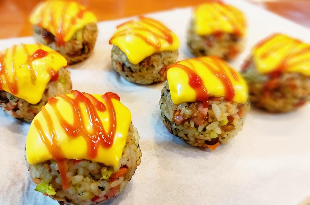 芝士就是力量【芝士肉松小饭团】