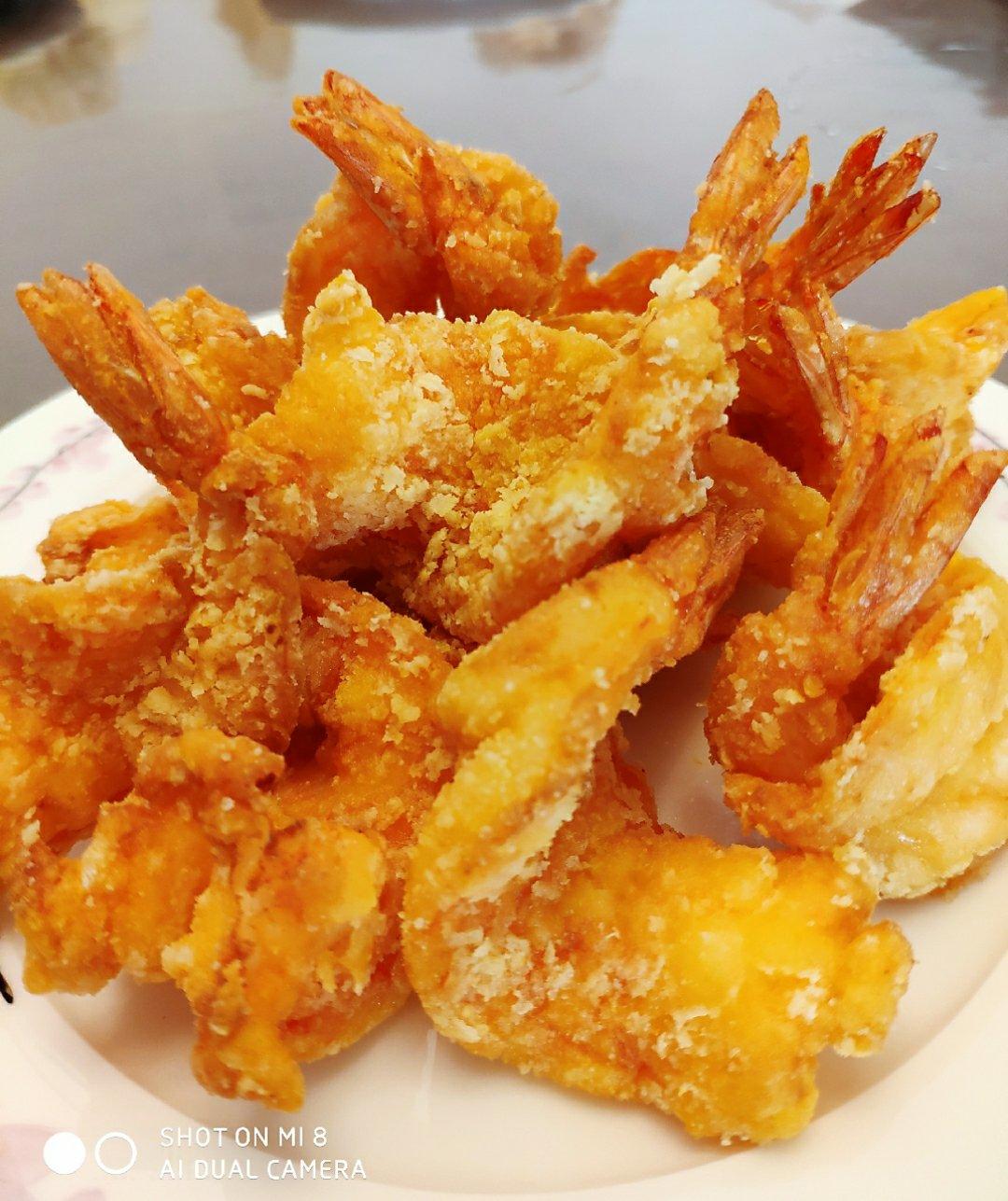 吸血鬼囡囡做的面包糠炸虾