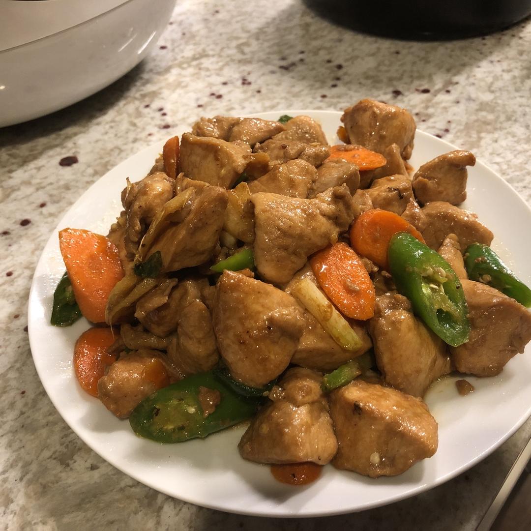 鸡肉菜谱1⃣️-辣炒鸡丁（米饭杀手）