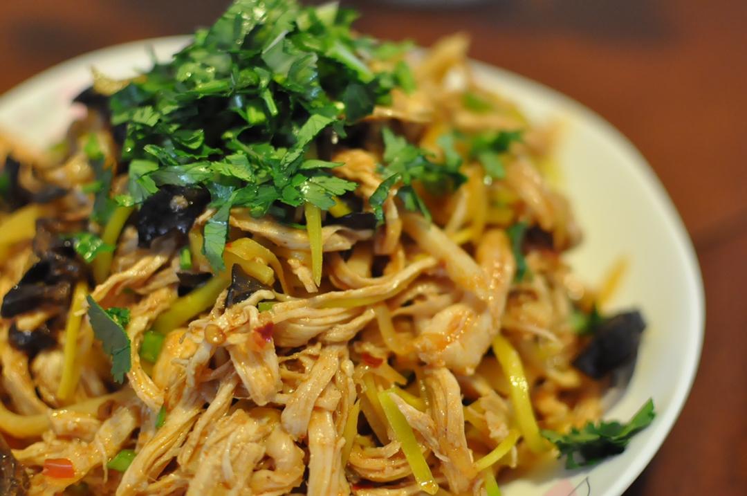 减脂健身｜凉拌手撕鸡丝（香辣&麻油版）