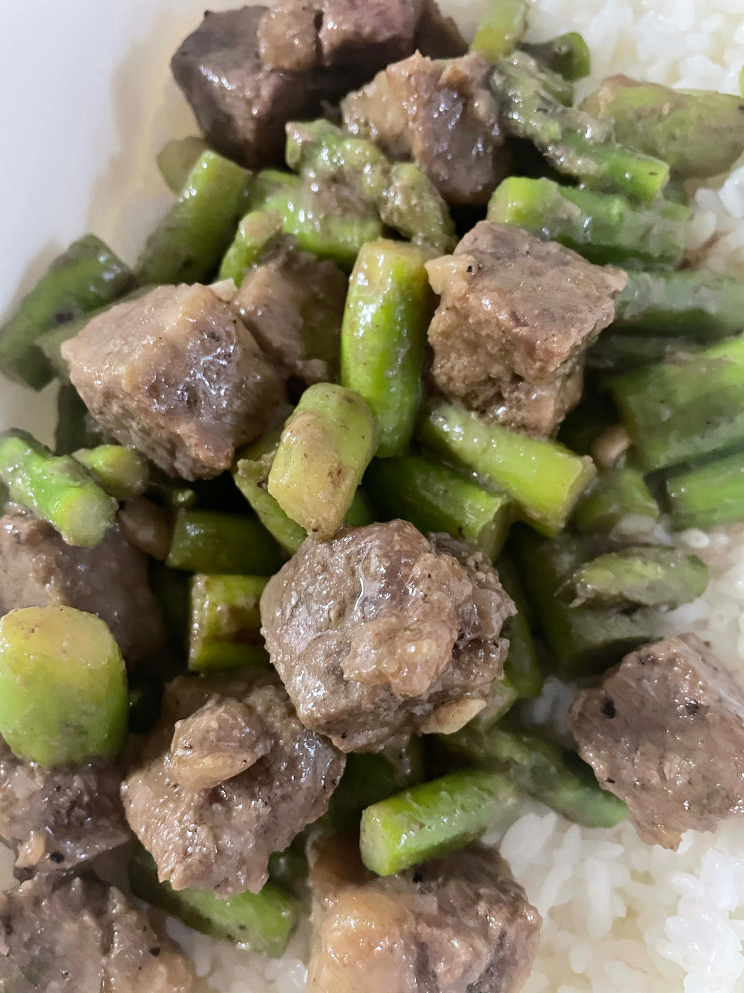 【曼食慢语】蚝油芦笋牛肉粒